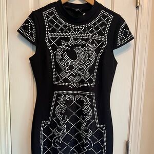 Verty Large Studded Black Dress